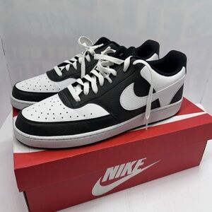 Nike Court Vision Low Black/White Men’s Sneakers Size 13 HM9862-001